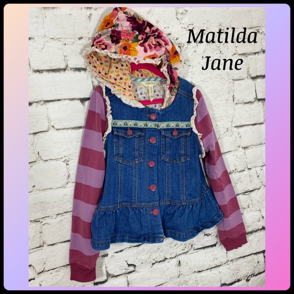Matilda Jane Other - Matilda Jane Labyrinth Denim Jacket 10 Hooded